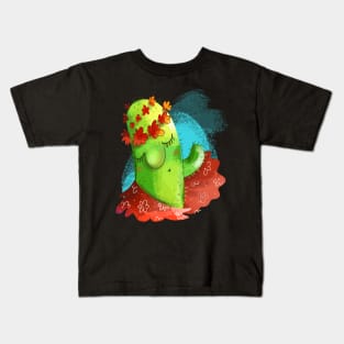 Cute Cactus Dance Kids T-Shirt